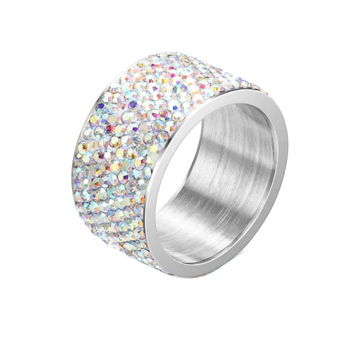 Yellow Chimes Ring For Women Silver Tone Crystal Studded Band Style Elegant Ring For Women and Girls Yellow Chimes Necklaces Yellow Chimes Ring For Women Silver Tone Crystal Studded Band Style Elegant Ring For Women and Girls Yellow Chimes Necklaces