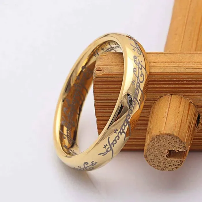 Yellow Chimes Rings for Men and Boys Gold Plated Ring for Men Finger Band Mens Ring Stainless Steel Rings for Men Birthday Gift for Men and Boys Anniversary Gift for Husband Yellow Chimes Earrings