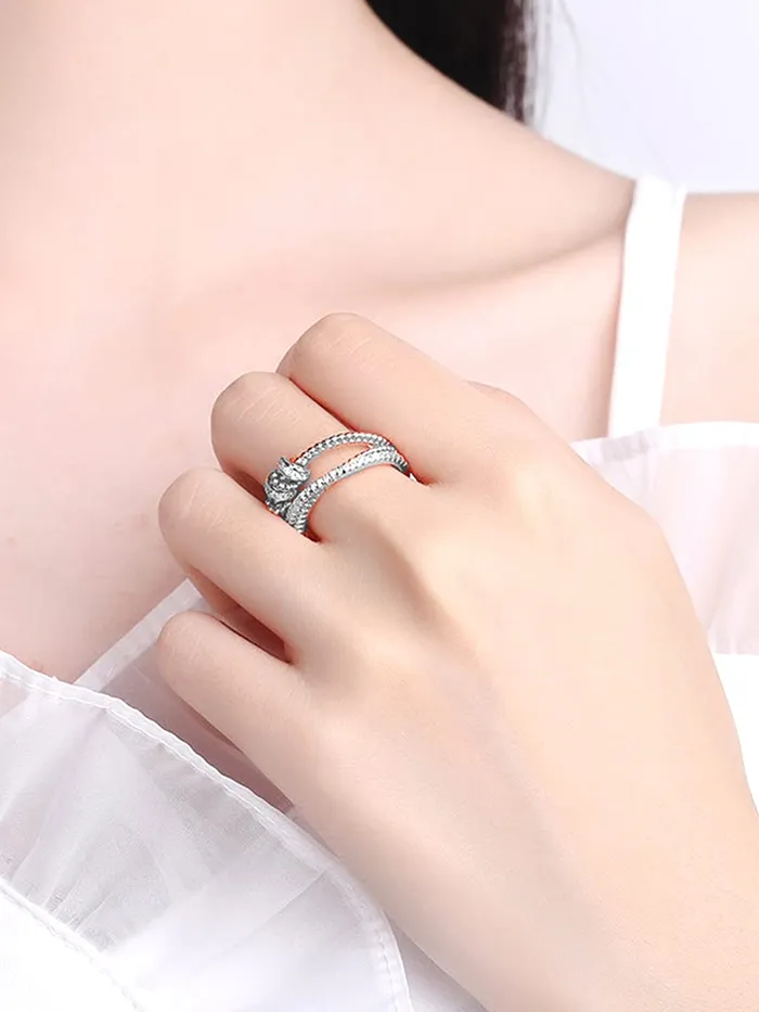 Yellow Chimes Rings for Women and Girls Silver Ring Adjustable Crystal Rings Silver Toned Finger Ring for Women Birthday Gifts For Women Valentine Gift for Girls Yellow Chimes Rings