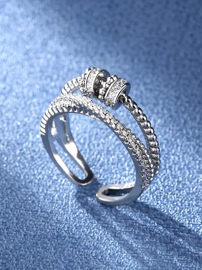 Yellow Chimes Rings for Women and Girls Silver Ring Adjustable Crystal Rings Silver Toned Finger Ring for Women Birthday Gifts For Women Valentine Gift for Girls Yellow Chimes Rings