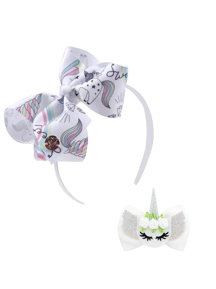 Yellow Chimes Rings Melbees by Yellow Chimes Combo 2 Pcs Bow Hair Band Unicorn Printed Headband and Unicorn Alligator Hair Clips for Kids Girls Pack of 2 MultiColor Medium Yellow Chimes Rings Melbees by Yellow Chimes Combo 2 Pcs Bow Hair Band Unicorn Printed Headband and Unicorn Alligator Hair Clips for Kids Girls Pack of 2 MultiColor Medium