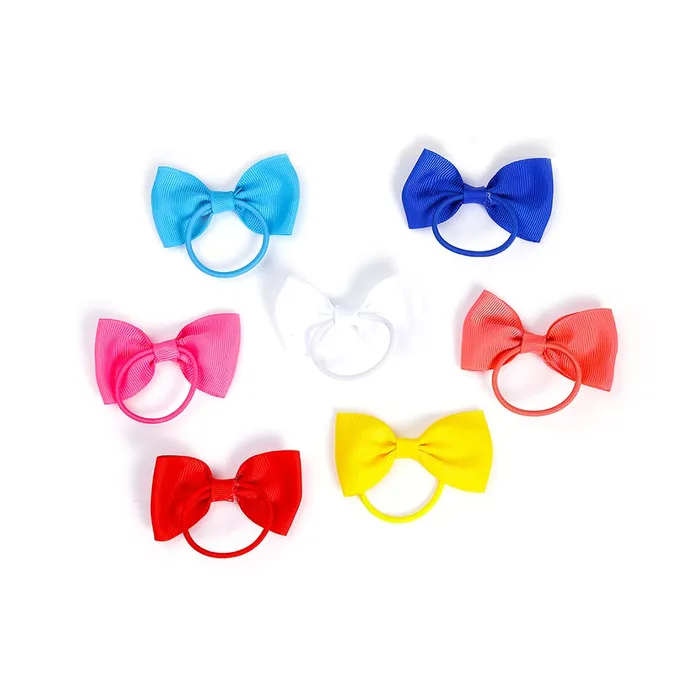 Yellow Chimes Rings Melbees by Yellow Chimes Combo of 7 Days 7 Colors Ponytail Holders Hair Accessories for Girls Kids Pack of 7 MultiColor Medium