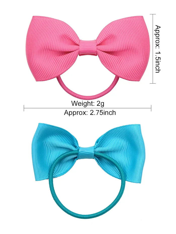 Yellow Chimes Rings Melbees by Yellow Chimes Combo of 7 Days 7 Colors Ponytail Holders Hair Accessories for Girls Kids Pack of 7 MultiColor Medium