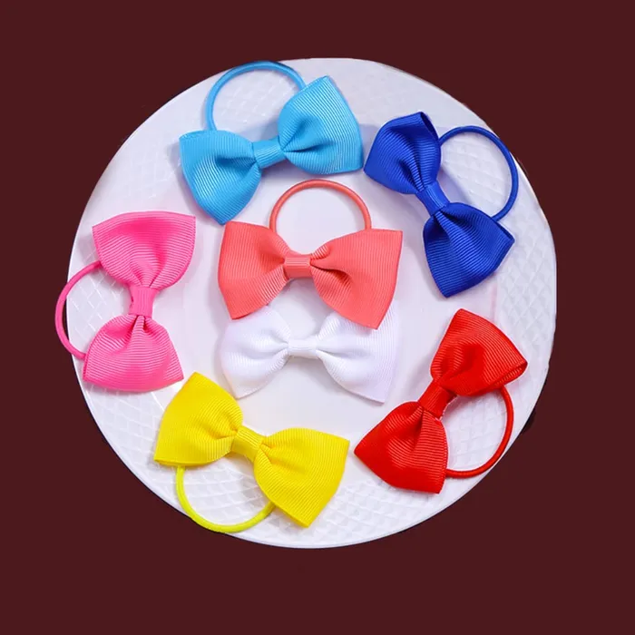 Yellow Chimes Rings Melbees by Yellow Chimes Combo of 7 Days 7 Colors Ponytail Holders Hair Accessories for Girls Kids Pack of 7 MultiColor Medium