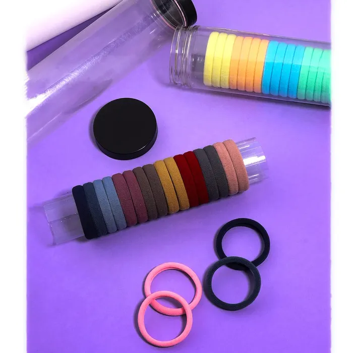 Yellow Chimes Rings Melbees by Yellow Chimes Hair Rubber Bands for Girls Kids Hair Accessories for Girls Rubberbands Pony Holders 40 Pcs Multicolor Cute Small Ponytail Holders for Girls Kids Teens Toddlers