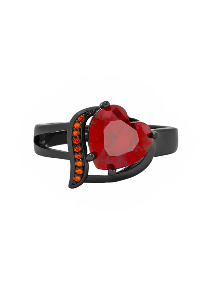Yellow Chimes Rings Yellow Chimes Crystal Rings For Women Adjustable Ring Love Red Heart Crystal Ring Valentine Special Black Gun Plated Finger Ring for Girls Birthday Gift For Girls Anniversary Gift for Wife Yellow Chimes Rings Yellow Chimes Crystal Rings For Women Adjustable Ring Love Red Heart Crystal Ring Valentine Special Black Gun Plated Finger Ring for Girls Birthday Gift For Girls Anniversary Gift for Wife