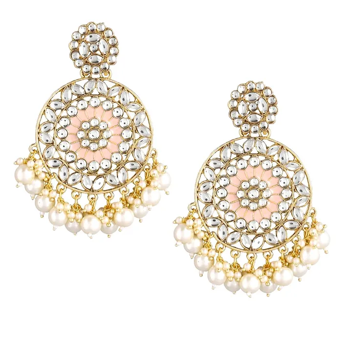 Yellow Chimes Rings Yellow Chimes Ethnic Gold Plated White Meenakari Touch Traditional Kundan Studded Round Design Pearl moti Dangler Earrings for Women and Girls Gold White Medium Model YCTJER82KUDCRWH Yellow Chimes Rings Yellow Chimes Ethnic Gold Plated White Meenakari Touch Traditional Kundan Studded Round Design Pearl moti Dangler Earrings for Women and Girls Gold White Medium Model YCTJER82KUDCRWH