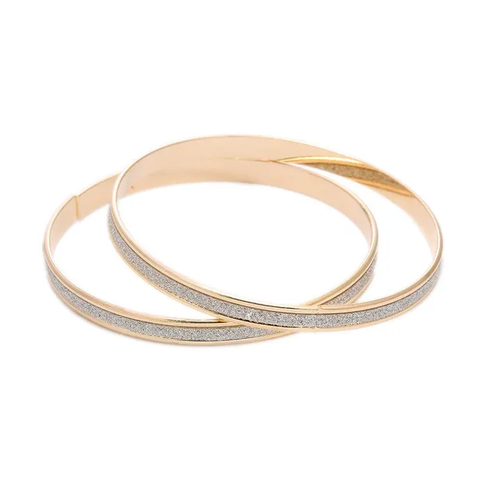 Yellow Chimes Rings Yellow Chimes Exclusive Luxury Look Circle Matte Finish Rose Gold Plated Bangles For Women and Girls