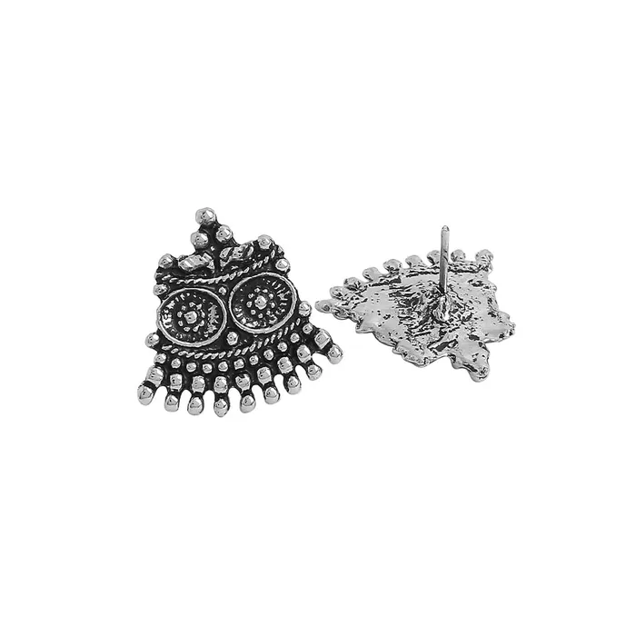 Yellow Chimes Rings Yellow Chimes Mangalsutra For Women Combo of 2 Pcs Oxidised Kolhapuri Maangalsutra Beaded Charm Maangalsutra with Earring Set For Women