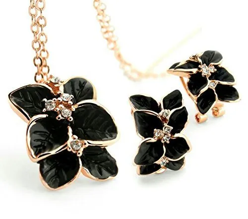 Yellow Chimes Rings Yellow Chimes Moxie Collection Rose Floral Designer Crystal Pendant Set for Women and Girls Yellow Chimes Rings Yellow Chimes Moxie Collection Rose Floral Designer Crystal Pendant Set for Women and Girls