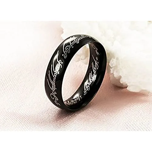 Yellow Chimes Rings Yellow Chimes Rings for Men 2 Pcs Combo Dragon Celtic Inlay Polish Finish Titanium Steel Rings for Men Boys Combo7 US9