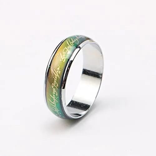 Yellow Chimes Rings Yellow Chimes Rings for Men 2 Pcs Combo Dragon Celtic Inlay Polish Finish Titanium Steel Rings for Men Boys Combo7 US9