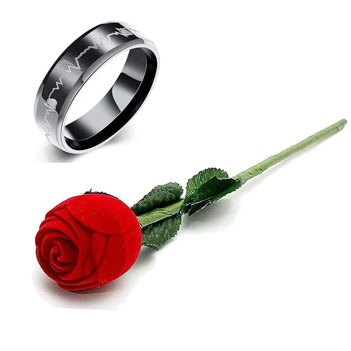 Yellow Chimes Rings Yellow Chimes Rings for Men Valentines Gift and Ring Combo of Heartbeat Love Message Stainless Steel Ring in Red Velvet Rose Ring Box for Boys and Girls Yellow Chimes Rings Yellow Chimes Rings for Men Valentines Gift and Ring Combo of Heartbeat Love Message Stainless Steel Ring in Red Velvet Rose Ring Box for Boys and Girls