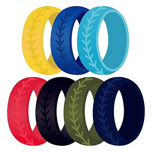 Yellow Chimes Rings Yellow Chimes Trendy Multicolor Combo of 7 Pcs Sports Gym Flexible Silicone Finger Band Rings for Women Man Unisex Yellow Chimes Rings Yellow Chimes Trendy Multicolor Combo of 7 Pcs Sports Gym Flexible Silicone Finger Band Rings for Women Man Unisex