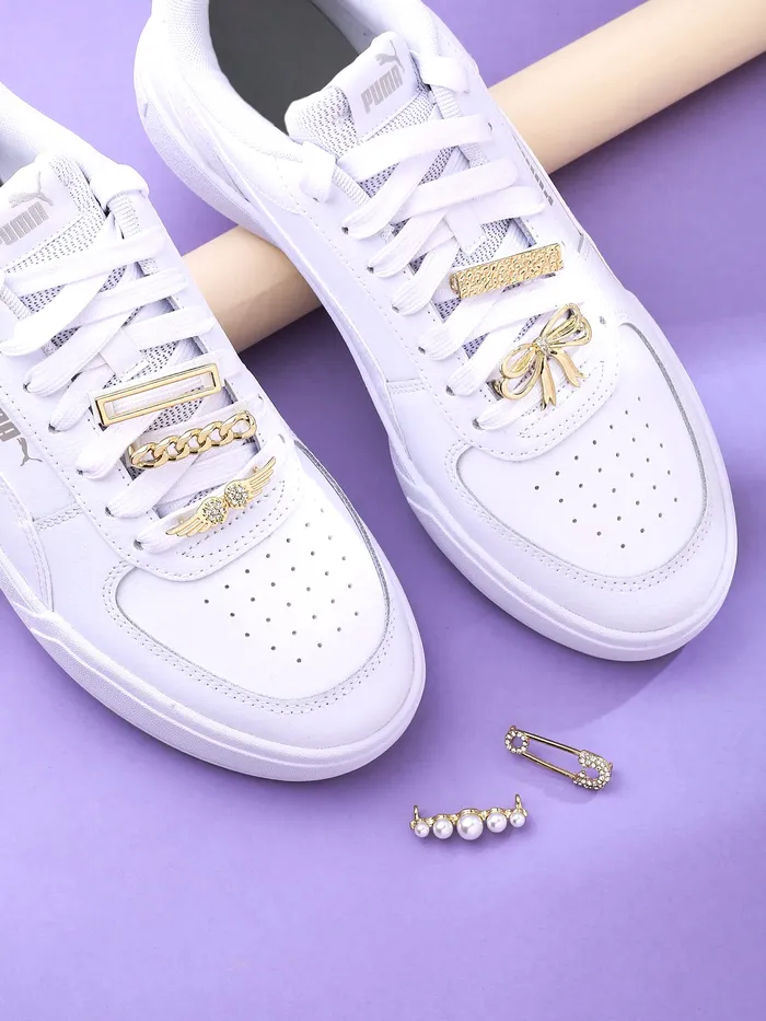 Yellow Chimes Shoelace Charms for Girls and Boys Shoe Accessories Multi Design Shoe Decoration Charms Shoelace Charms for Unisex Pack of 7 pieces Shoelace Charms for Sneakers Yellow Chimes Necklaces