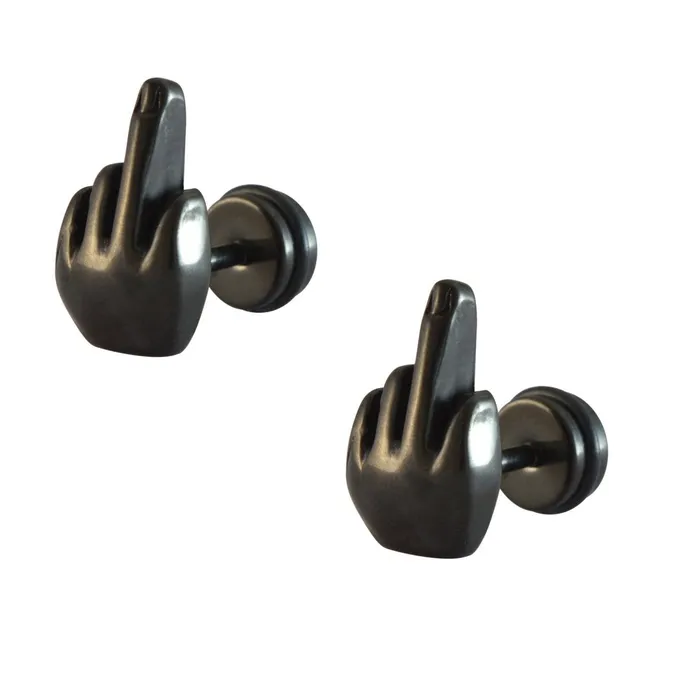 Yellow Chimes Stainless Steel Black Studs Earrings for Men and Women Black Yellow Chimes Earrings Yellow Chimes Stainless Steel Black Studs Earrings for Men and Women Black Yellow Chimes Earrings