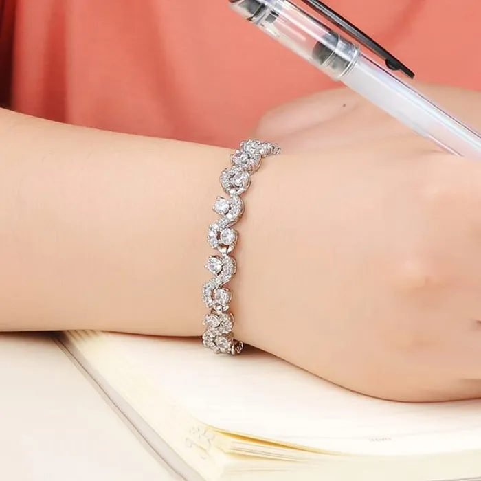 Yellow Chimes Valentine Gift for Girls Crystal CZ Bracelet for Women Girls Yellow Chimes Necklaces