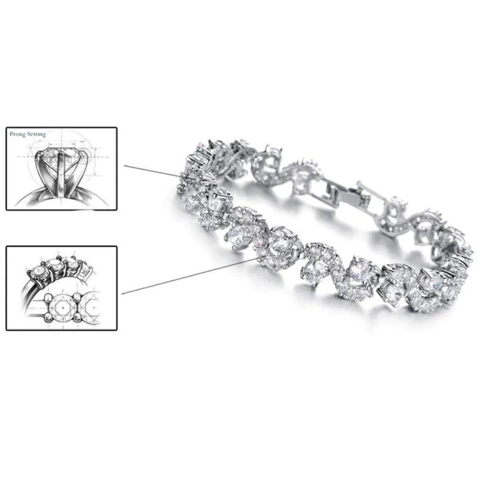 Yellow Chimes Valentine Gift for Girls Crystal CZ Bracelet for Women Girls Yellow Chimes Necklaces
