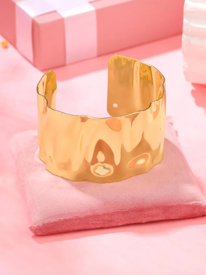 Yellow Chimes Yellow Chimes Bracelet for Women and Girls Fashion Golden Cuff Kadaa Bracelets for Women Gold Plated Hand Cuff Kadaa Bracelet Birthday Gift For Girls and Women Design 6 Necklaces