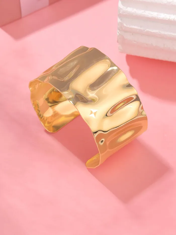 Yellow Chimes Yellow Chimes Bracelet for Women and Girls Fashion Golden Cuff Kadaa Bracelets for Women Gold Plated Hand Cuff Kadaa Bracelet Birthday Gift For Girls and Women Design 6 Necklaces