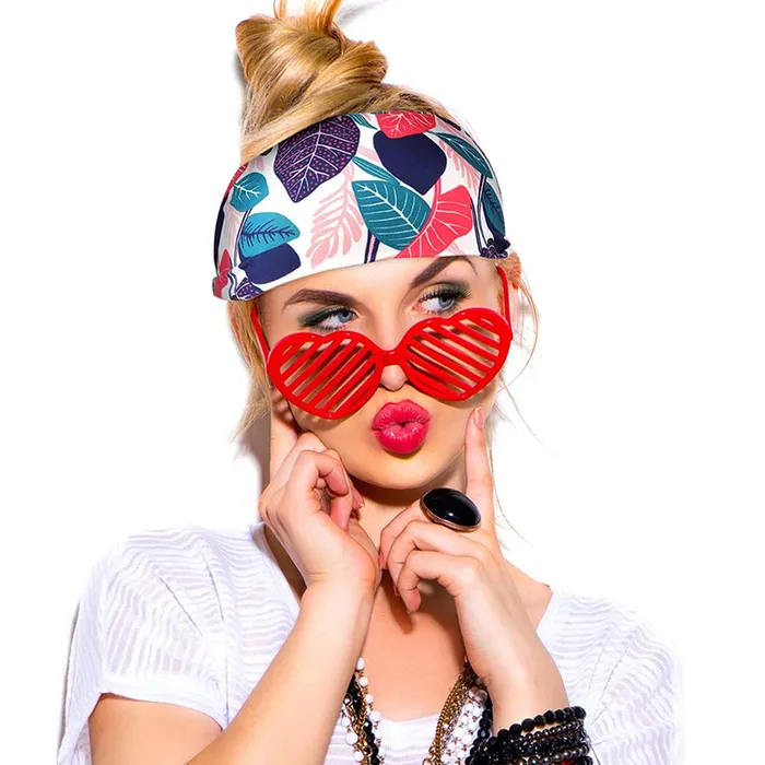 Yellow Chimes Yellow Chimes Head Bands for Women Set of 2 PCs Headbands for Girls Multicolour Hair Accessories Broad Fabric Hairband Headband for Women and Girls Earrings
