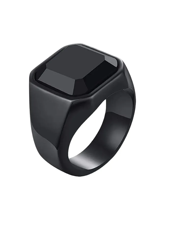 Yellow Chimes Yellow Chimes Rings For Men Black Colored Metal Stainless Steel Band Designed Rings For Men And Boys Size 10 Necklaces Yellow Chimes Yellow Chimes Rings For Men Black Colored Metal Stainless Steel Band Designed Rings For Men And Boys Size 10 Necklaces