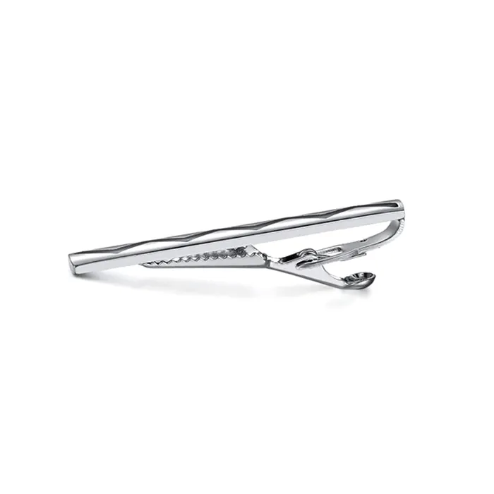 Yellow Chimes Yellow Chimes Tie Pin for Mens and Boys Stainless Steel Silver Toned Black Designed Tie Pin for Mens and Boys Necklaces