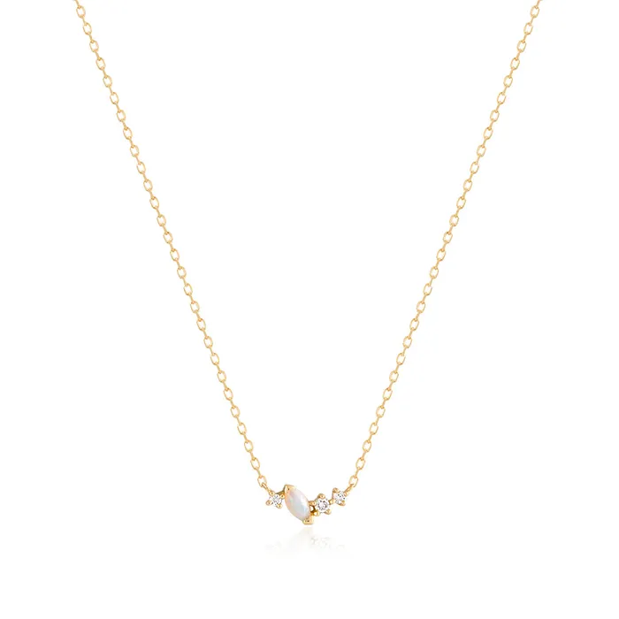 ZEPHYR Opal and LabGrown Diamond Necklace AURELIE GI Necklaces